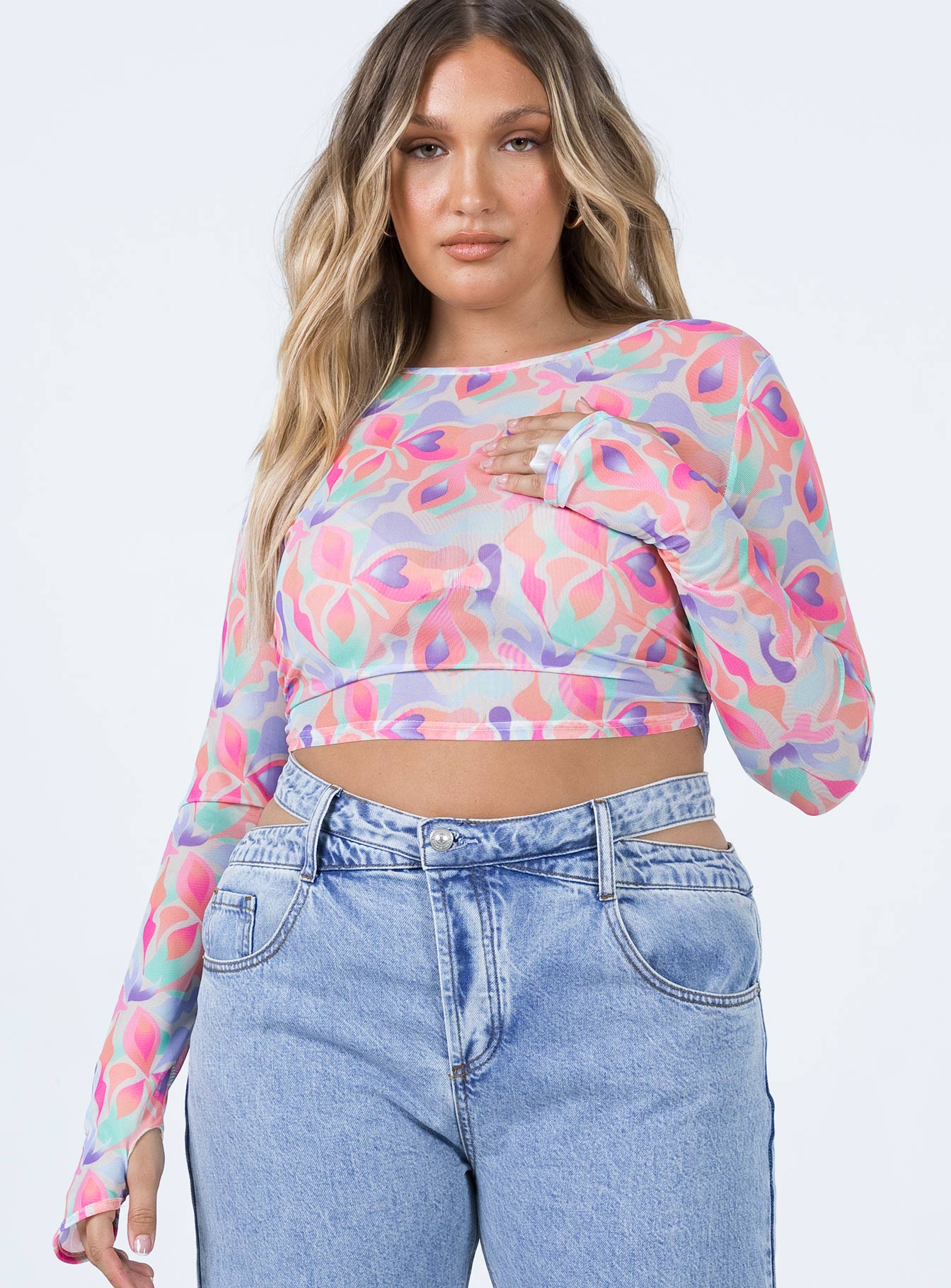 Lucas Long Sleeve Top Multi - Image 2