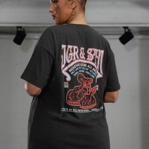 JGR & STN Backstage Oversized Tee Charcoal