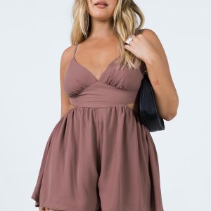 Avari Romper Brown