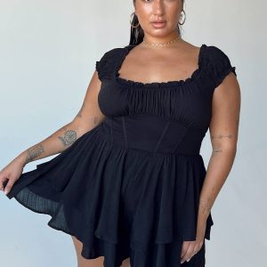 Tahiti Romper Black Curve