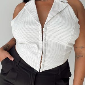 Everest Vest Top White Curve