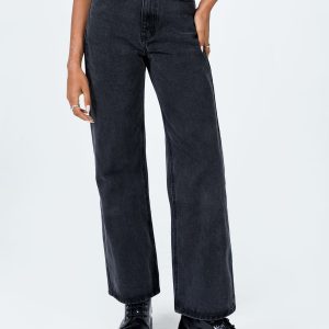 Henley Denim Jeans Black