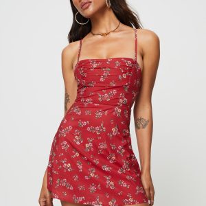 Marklea Mini Dress Red Floral