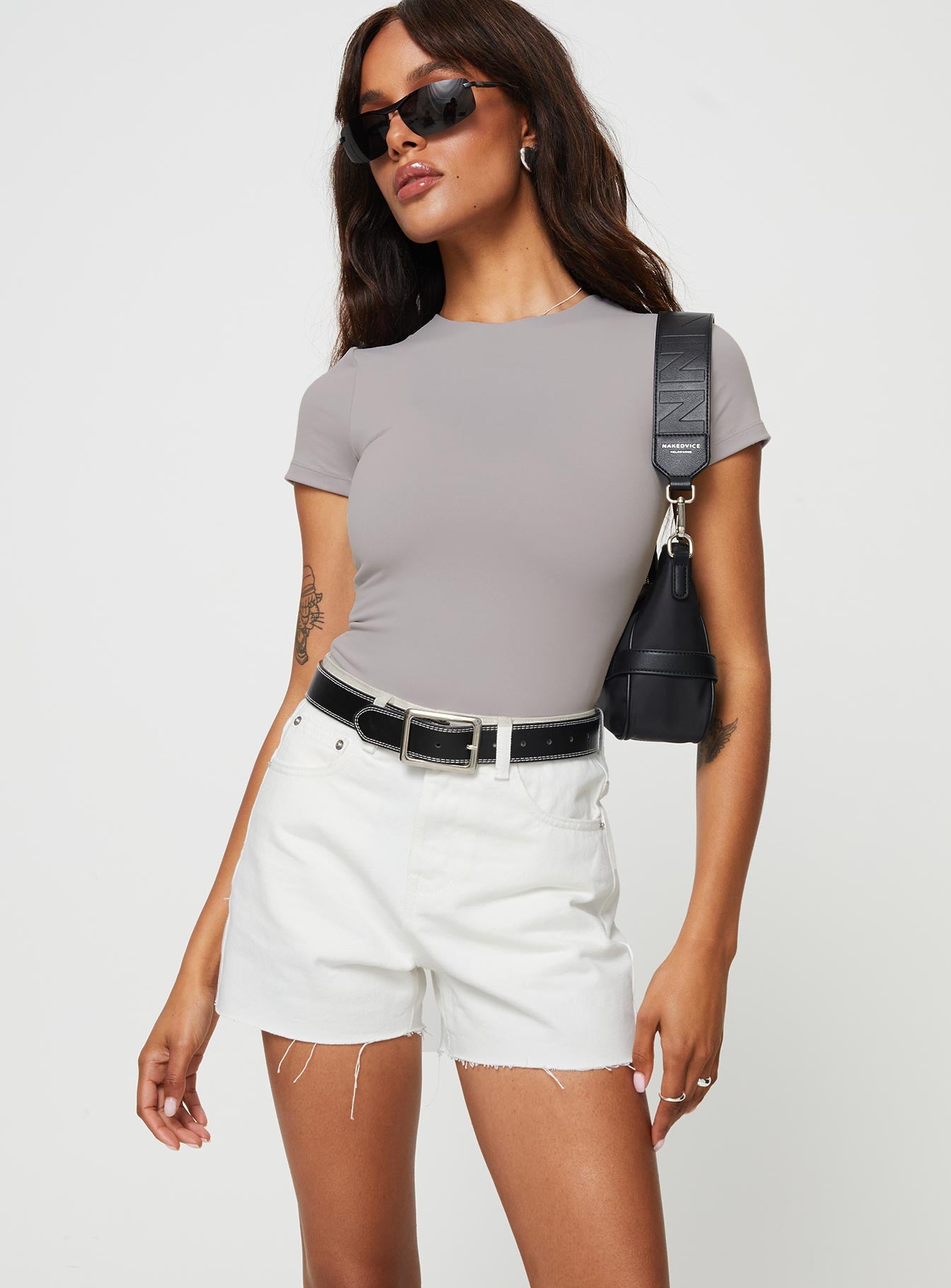 Jannika Shorts White Denim - Image 2