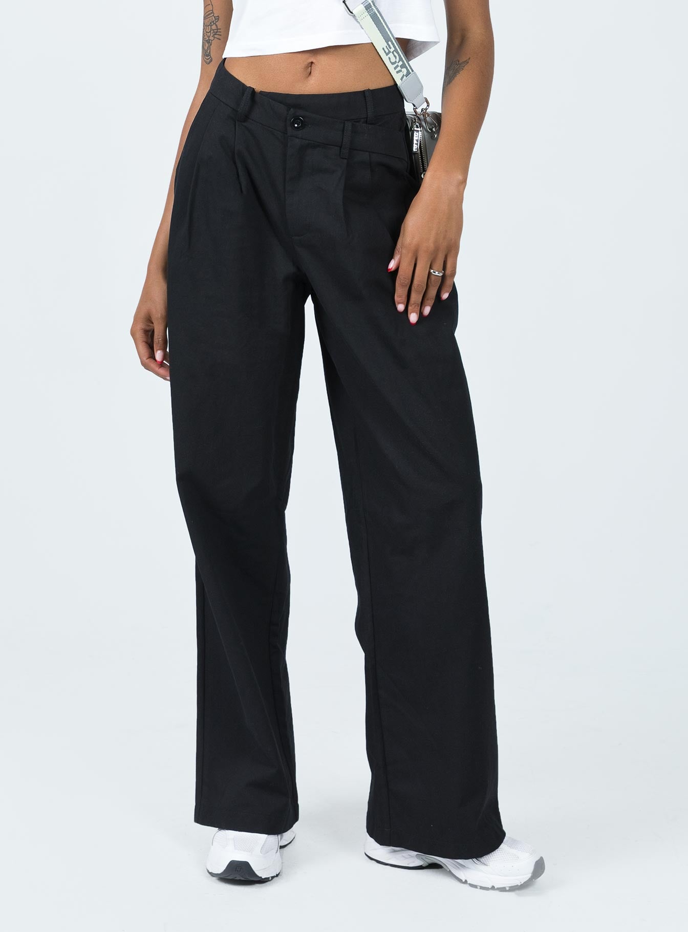 Mertyl Asymmetric Pants Black - Image 2