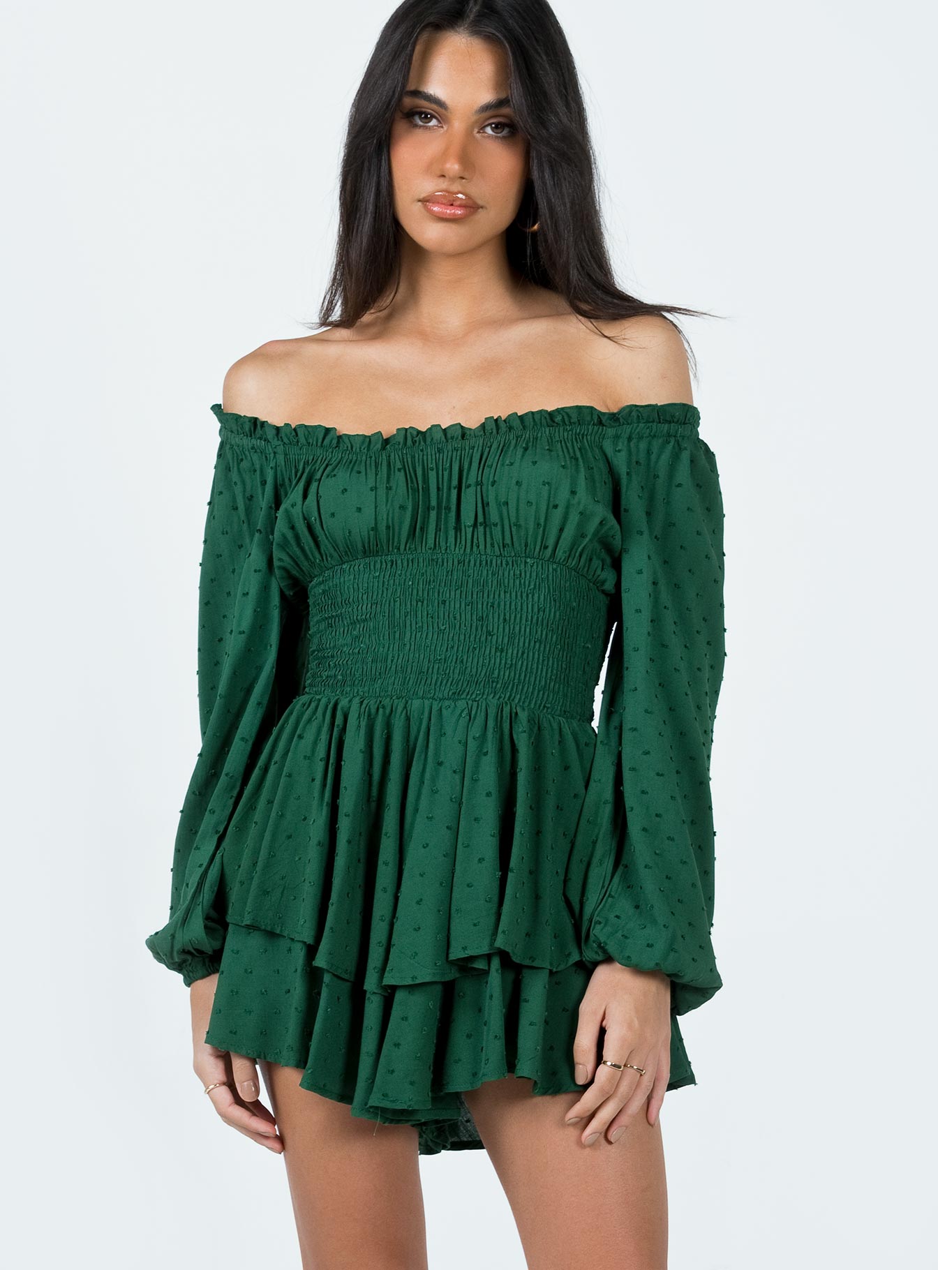 The Love Galore Long Sleeve Romper Green - Image 2