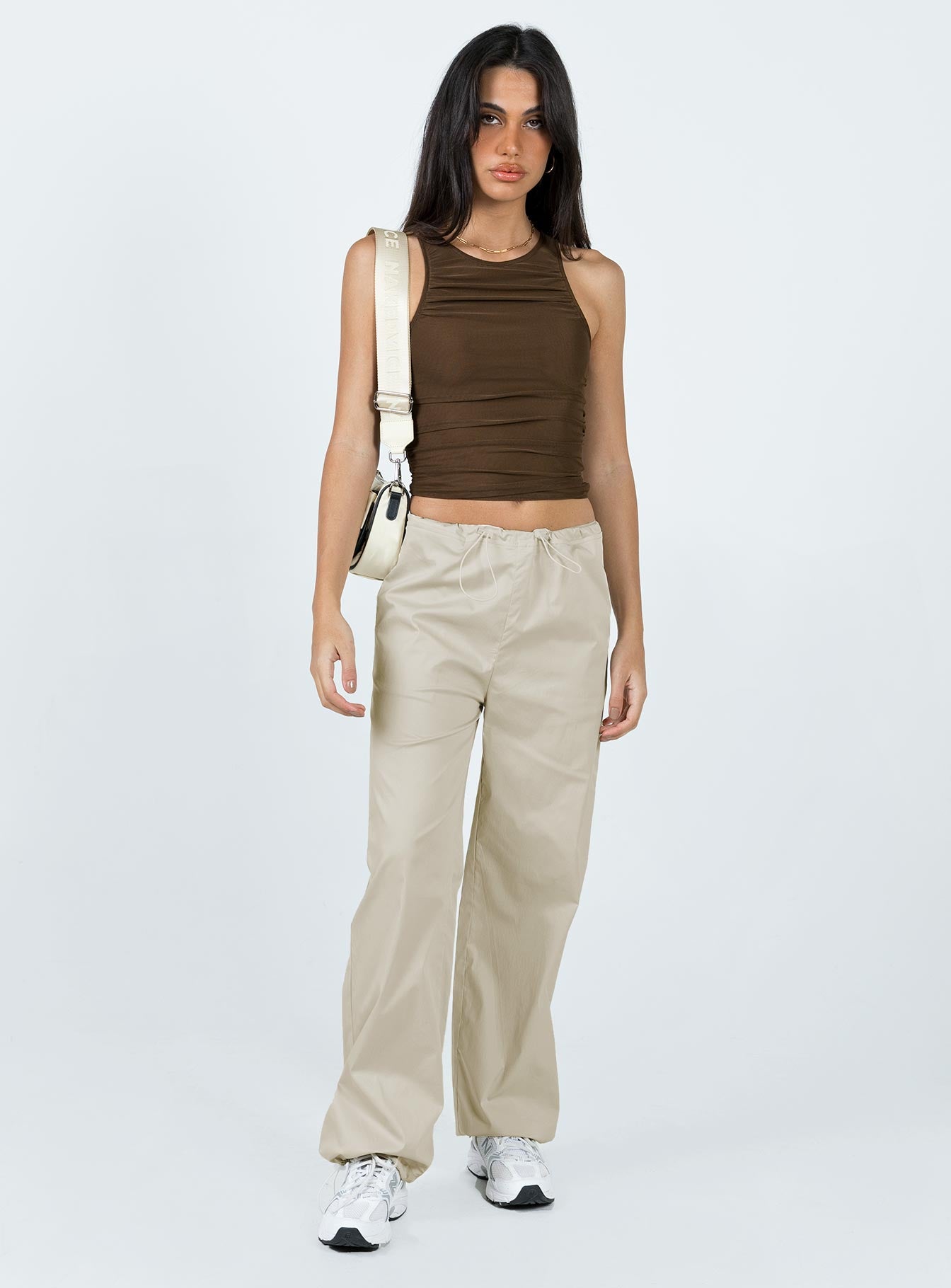Connels Parachute Pants Beige - Image 2