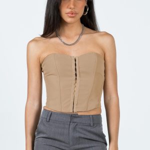 Holbourne Corset Top Camel