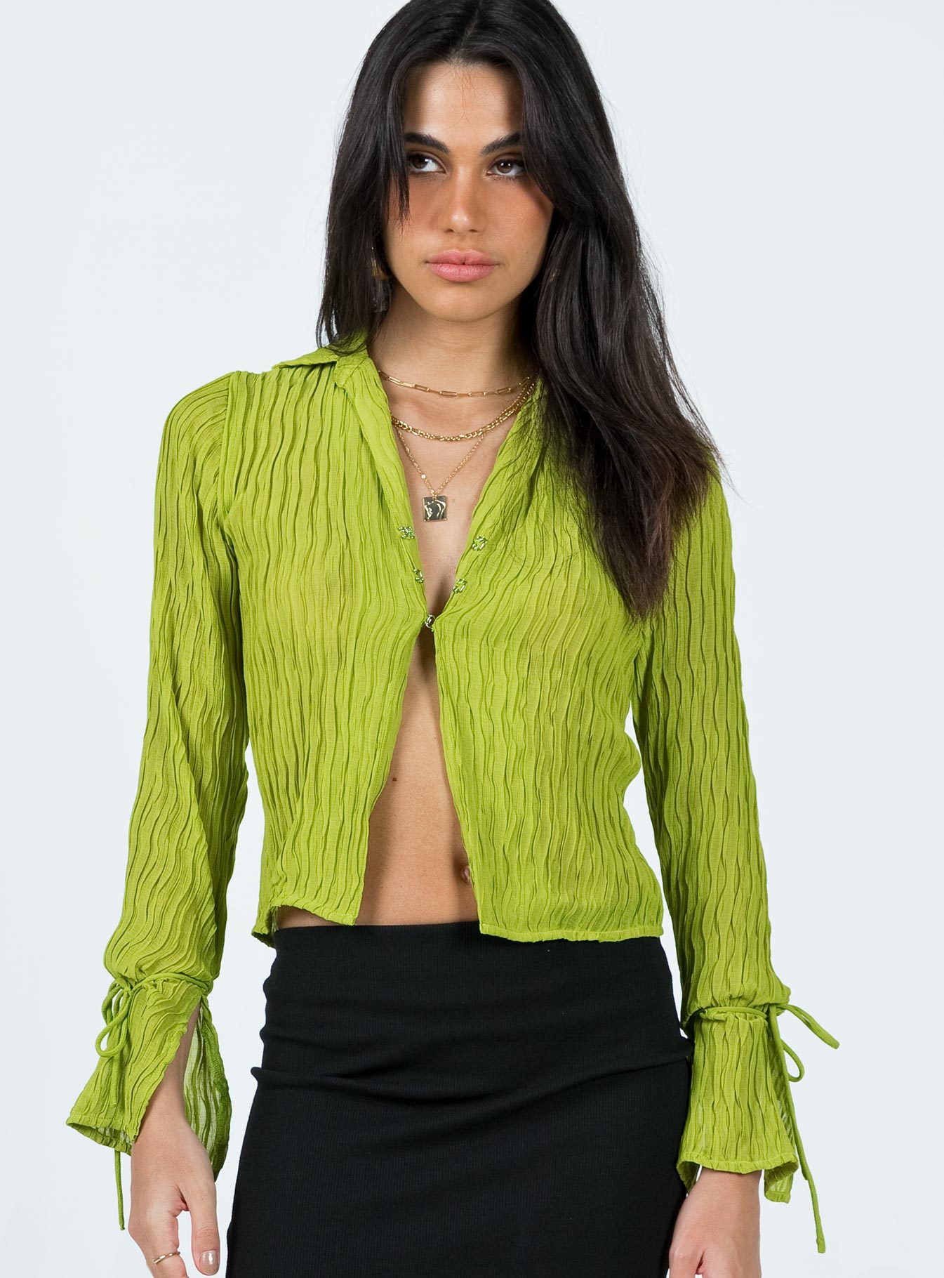 Aluna Shirt Green - Image 2