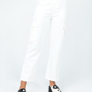 Jeremiah Cargo Jeans White