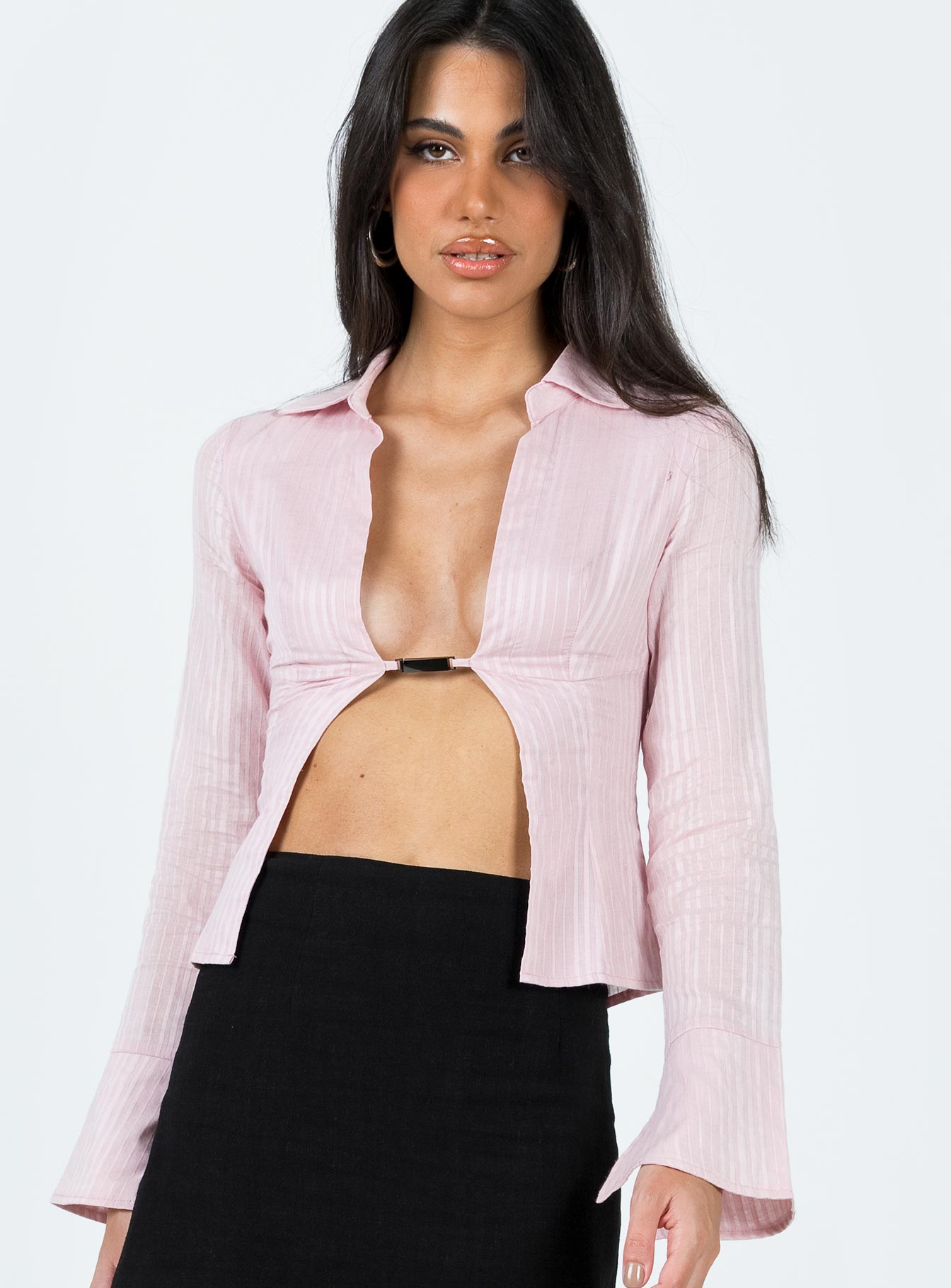 Niana Long Sleeve Top Pink - Image 2