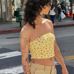 Dayrella Tube Top Yellow