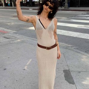 Carrera Maxi Dress Beige