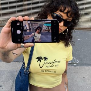 Vacay Mode Tee Yellow