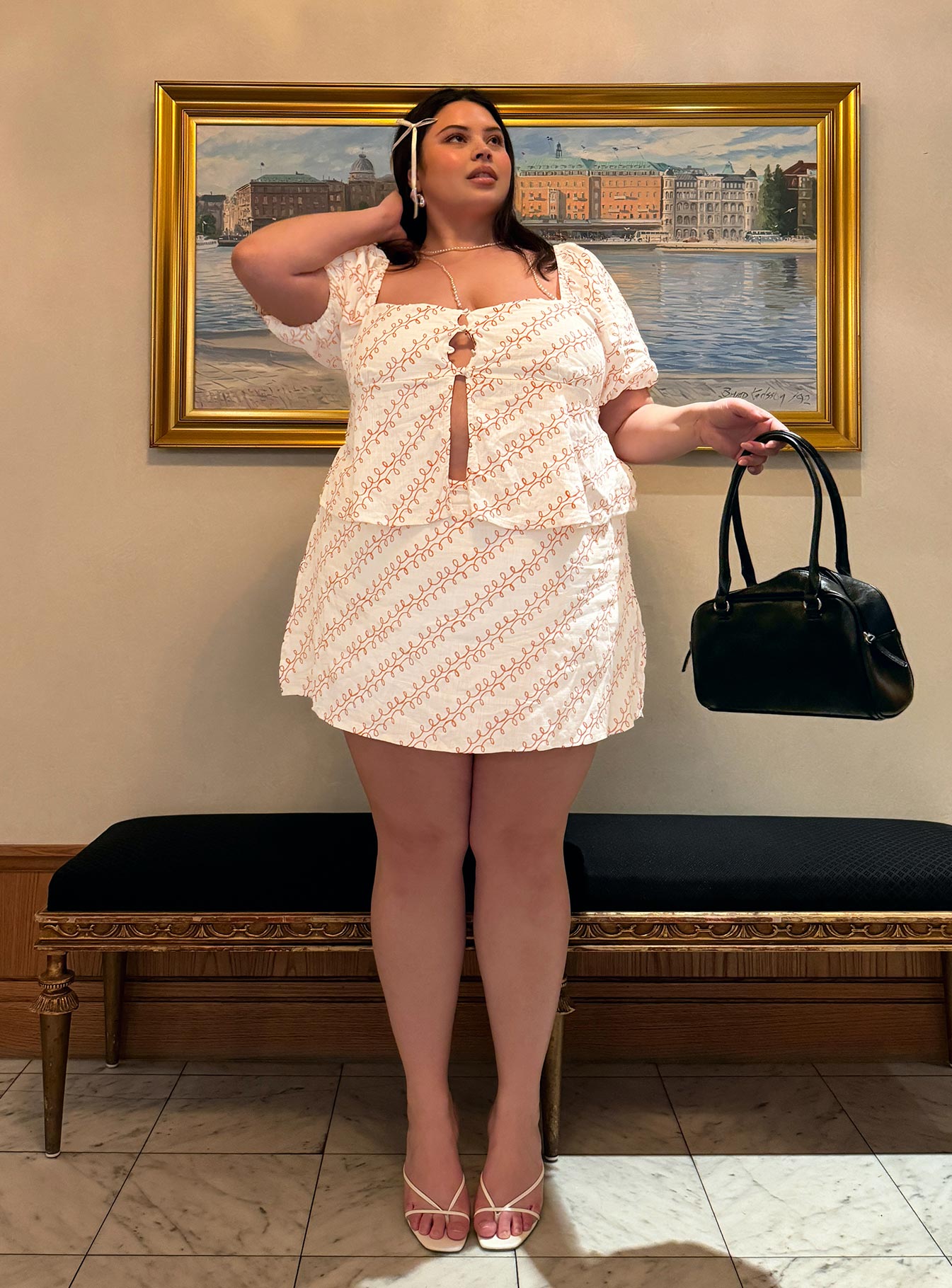 Adios Linen Blend Skort Multi Curve - Image 8