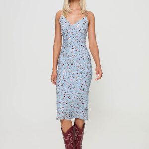 Forsell Maxi Dress Blue Floral
