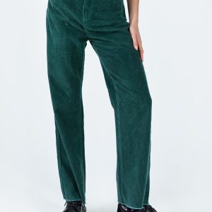 Kalinda Jeans Green Cord