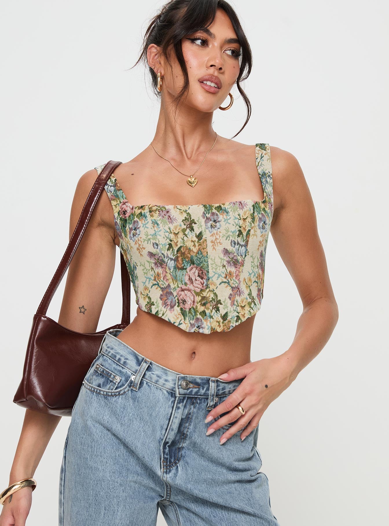 Tender Heart Corset Top Multi - Image 2