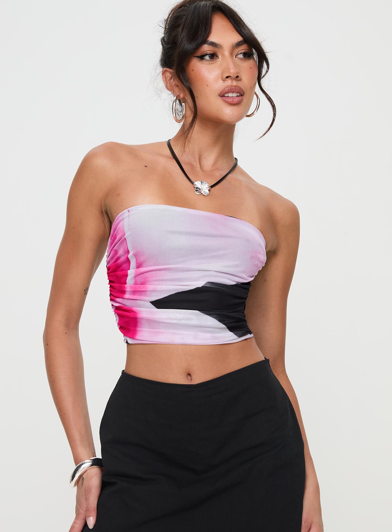 Lincoln Strapless Top Black - Image 2