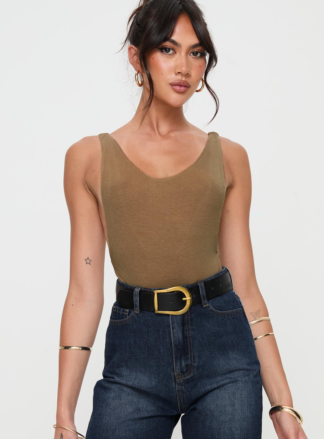 Yolando Bodysuit Taupe - Image 2