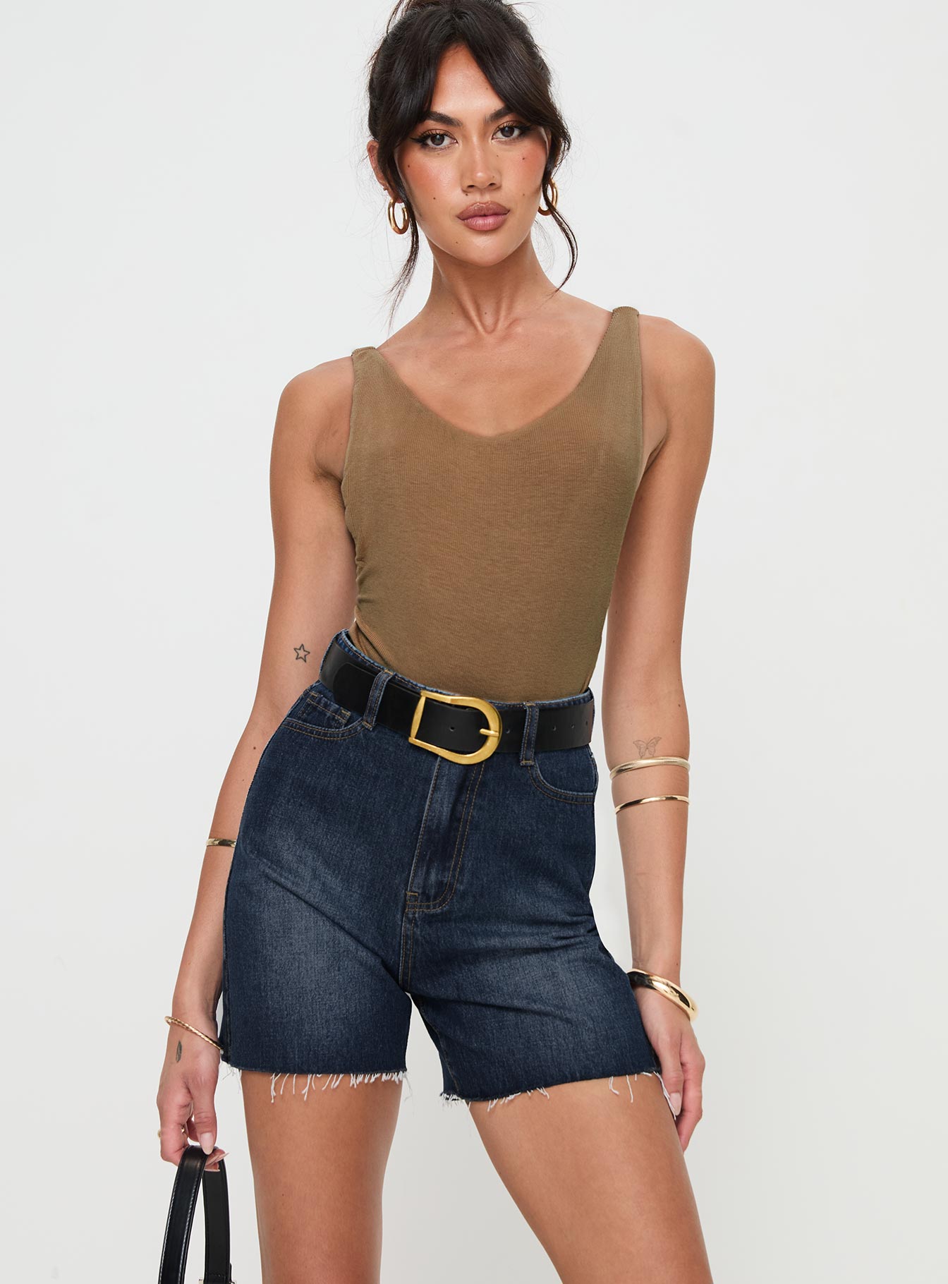 Impala Shorts Mid Wash Denim - Image 2