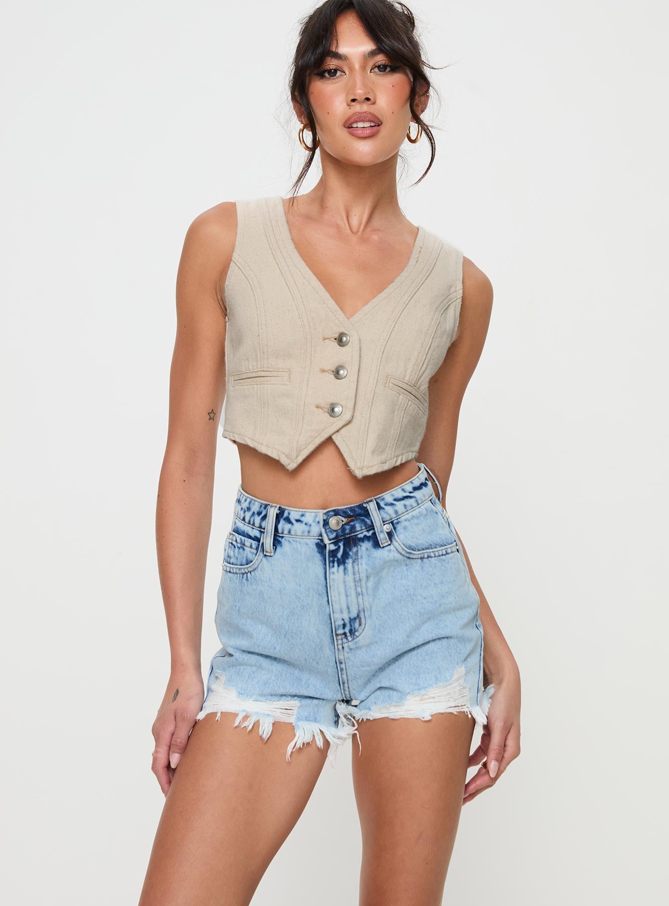 Anne Denim Shorts - Image 2