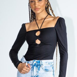 Glow Up Bodysuit Black