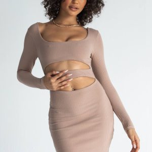 Taurus Mini Dress Beige