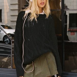 Anaya Oversized Sweater Black