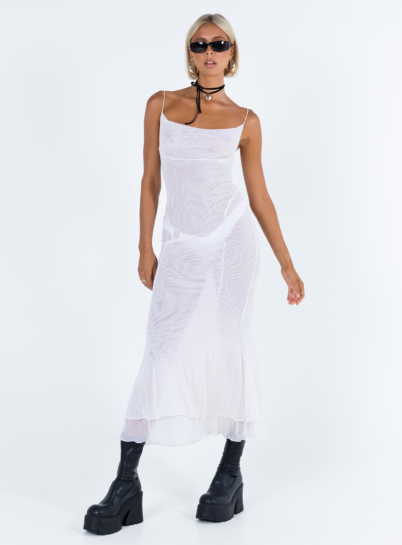 Sikora Vintage Maxi Dress White - Image 4