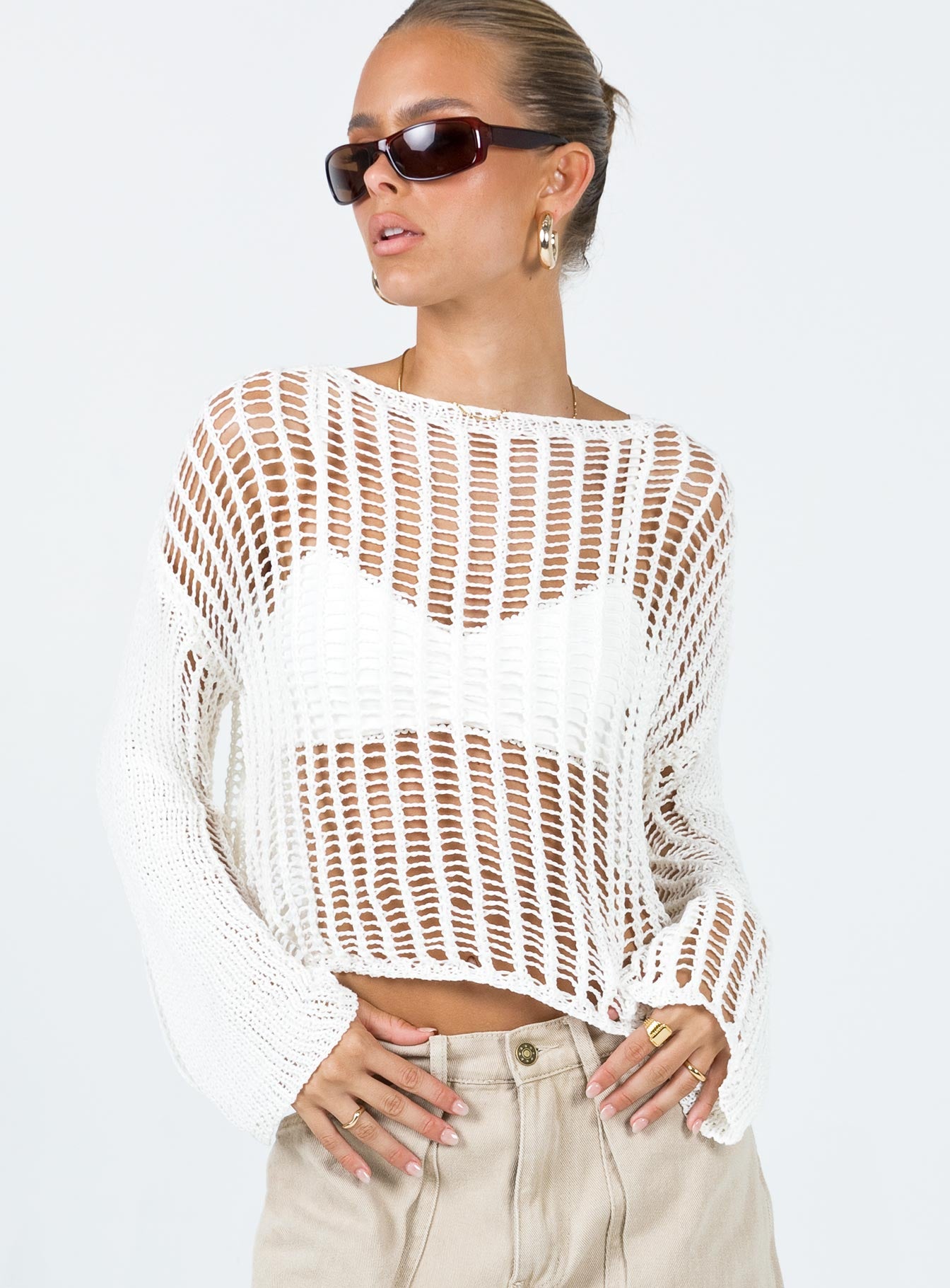 The Kennedy Sweater White Lower Impact - Image 2