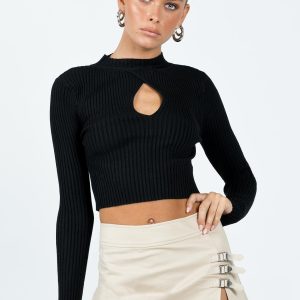 Graves Long Sleeve Top Black