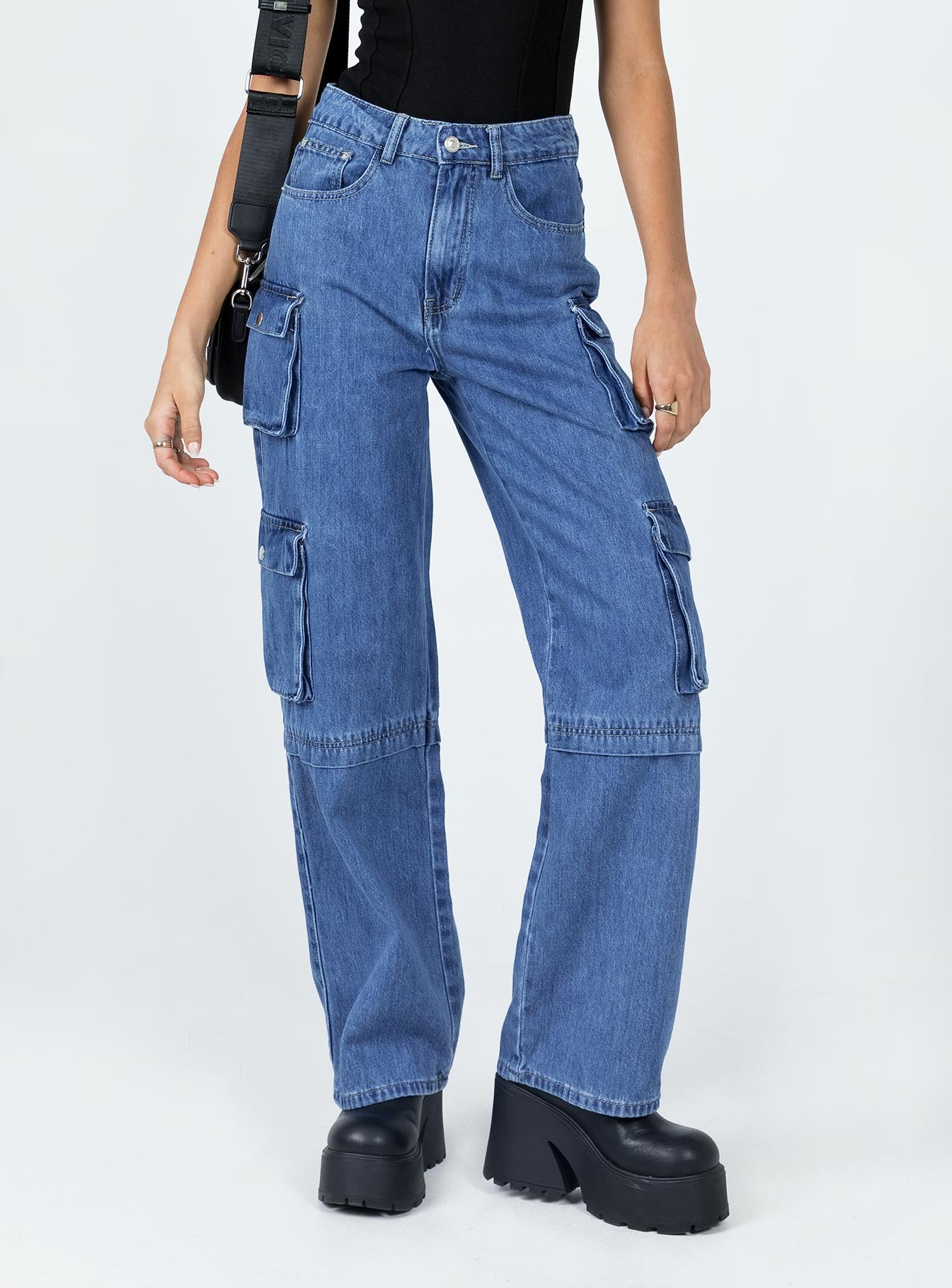 Darla Cargo Denim Jeans - Image 2