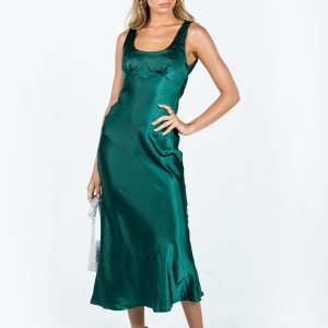 Girls Club Midi Dress Emerald