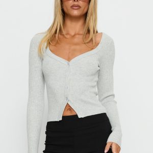Sorenna Long Sleeve Top Grey
