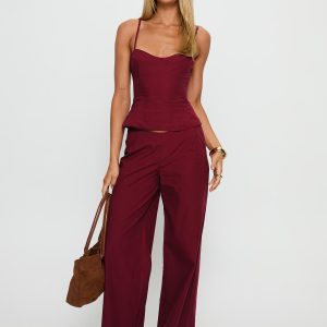 Kierstyn Corset Set Currant