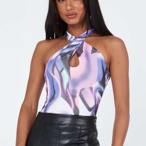 Aubrie Bodysuit Purple Multi