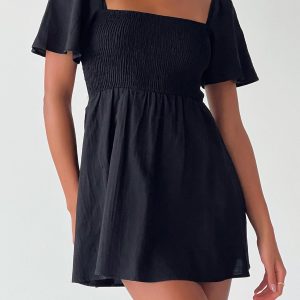 Summer Nights Mini Dress Black Petite