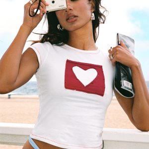 Were Lovers Baby Tee White