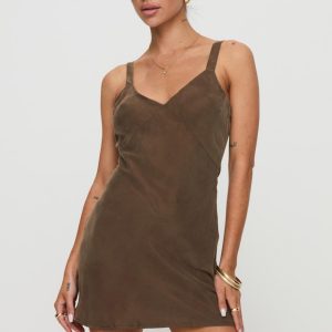 Laurette Mini Dress Brown