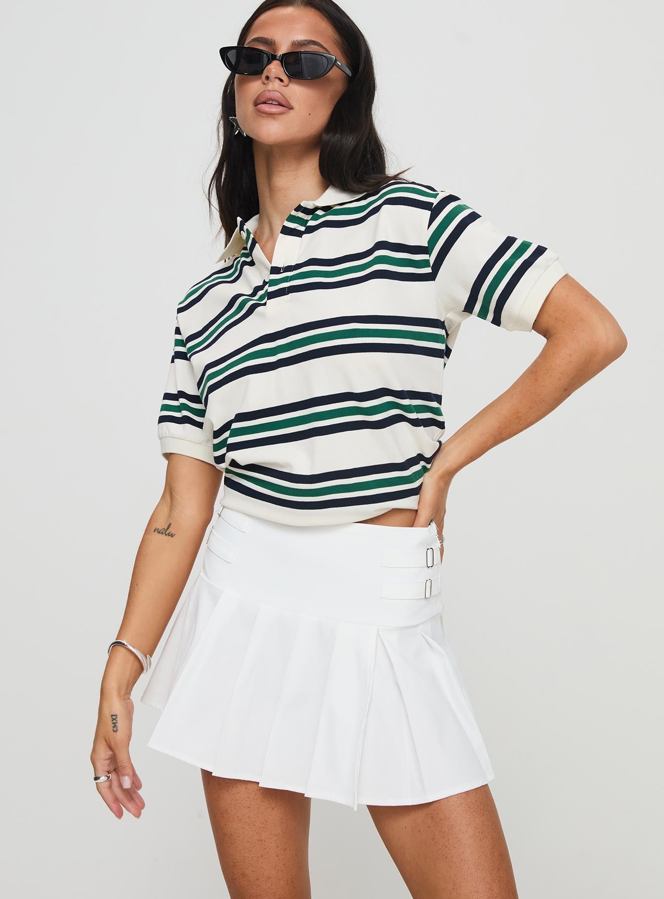Cartwright Mini Skirt White - Image 2