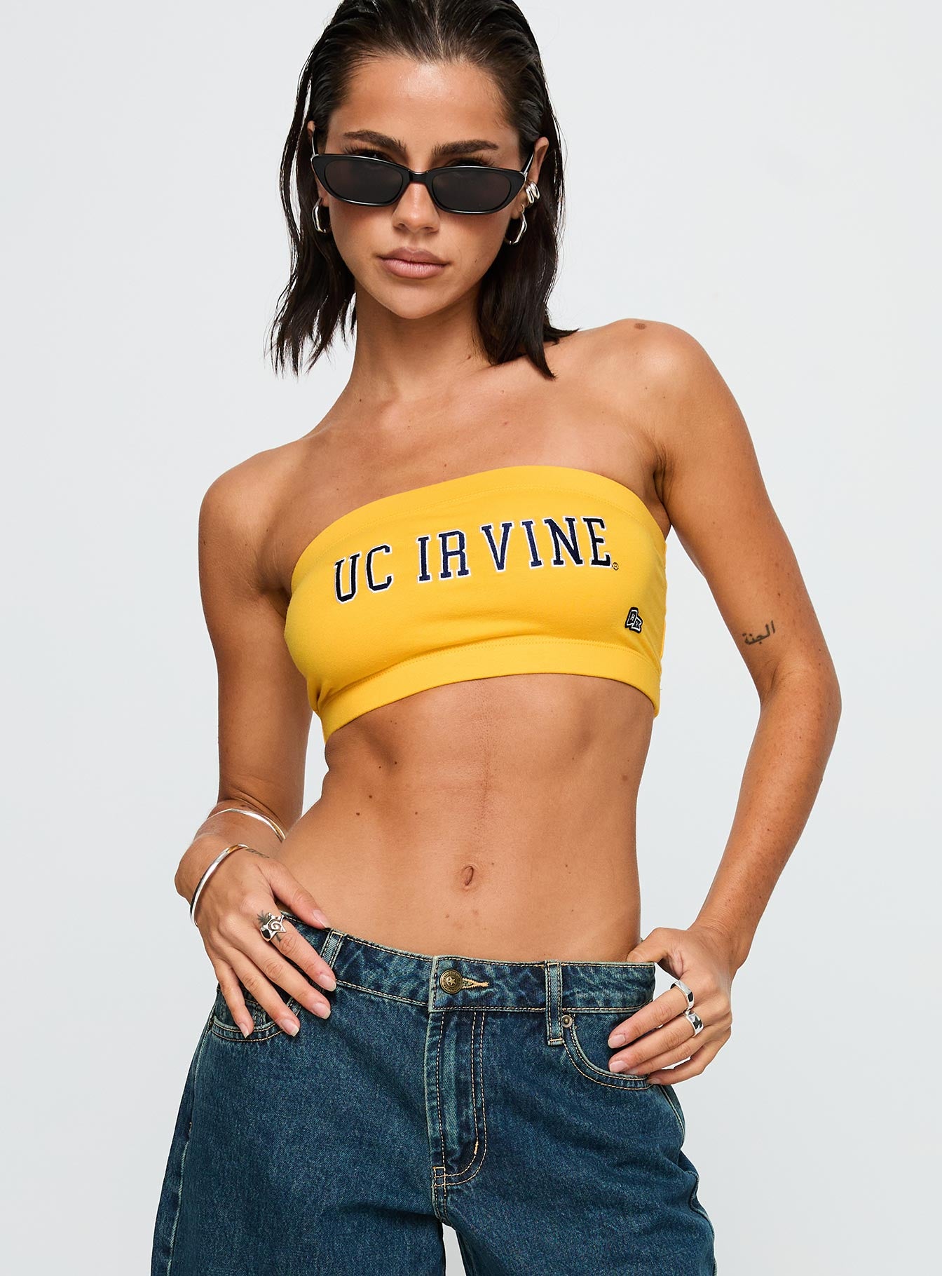 UC Irvine Bandeau Top Gold - Image 2