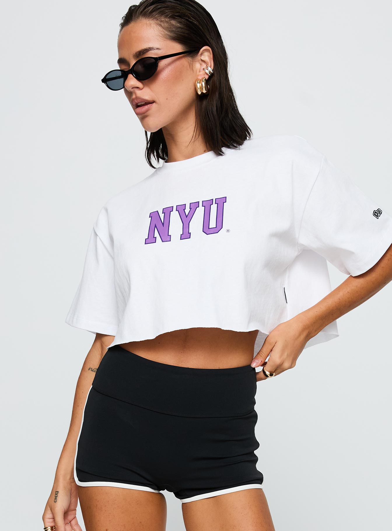 Nyu Track Tee White - Image 2