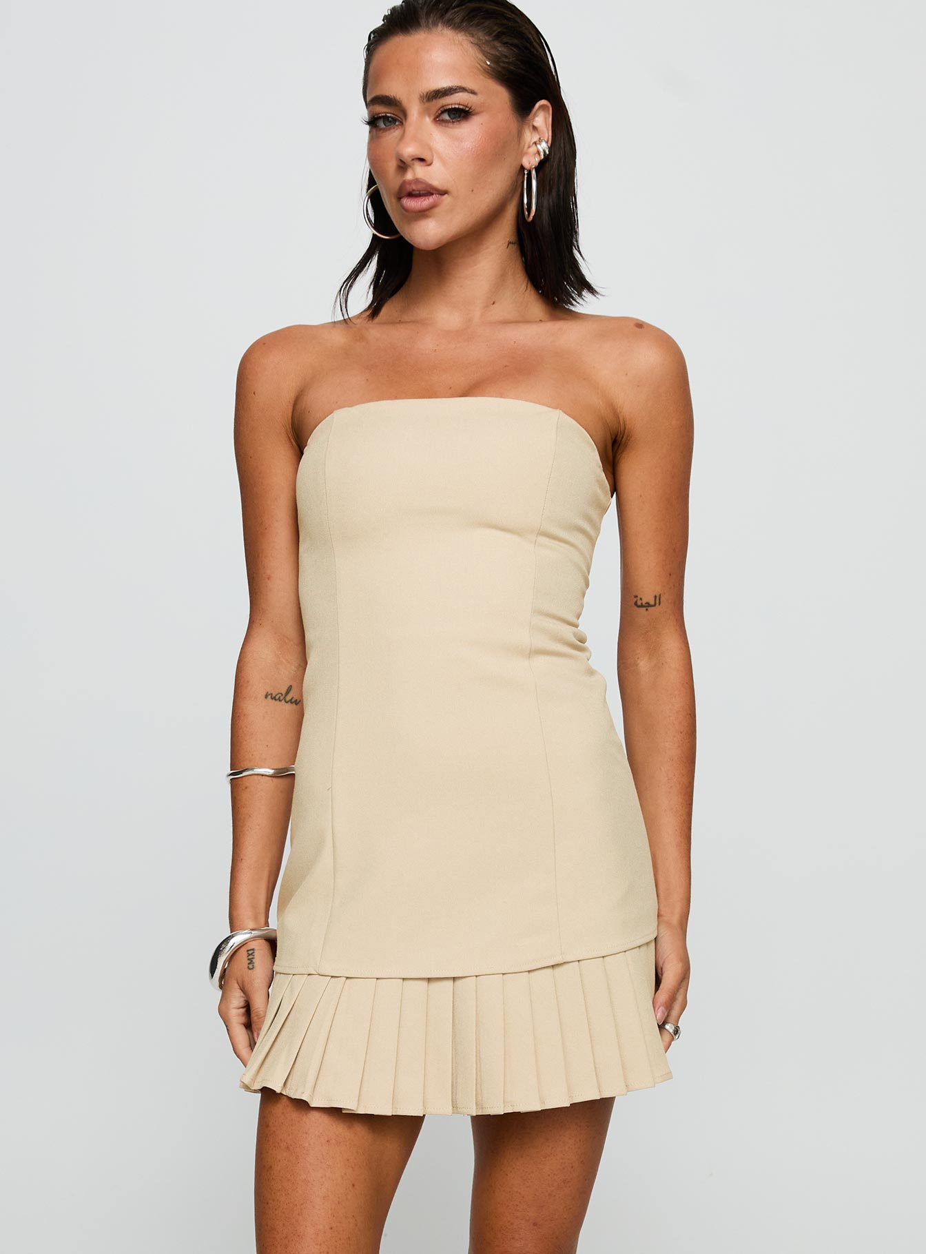 Believe My Mind Playsuit Beige - Image 2