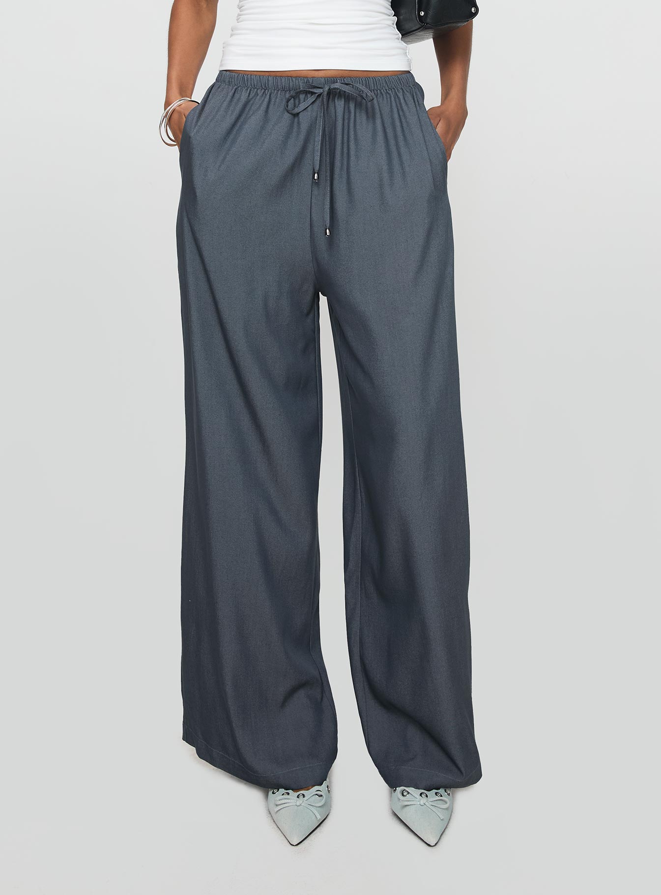 Tallilah Pants Dark Chambray - Image 2