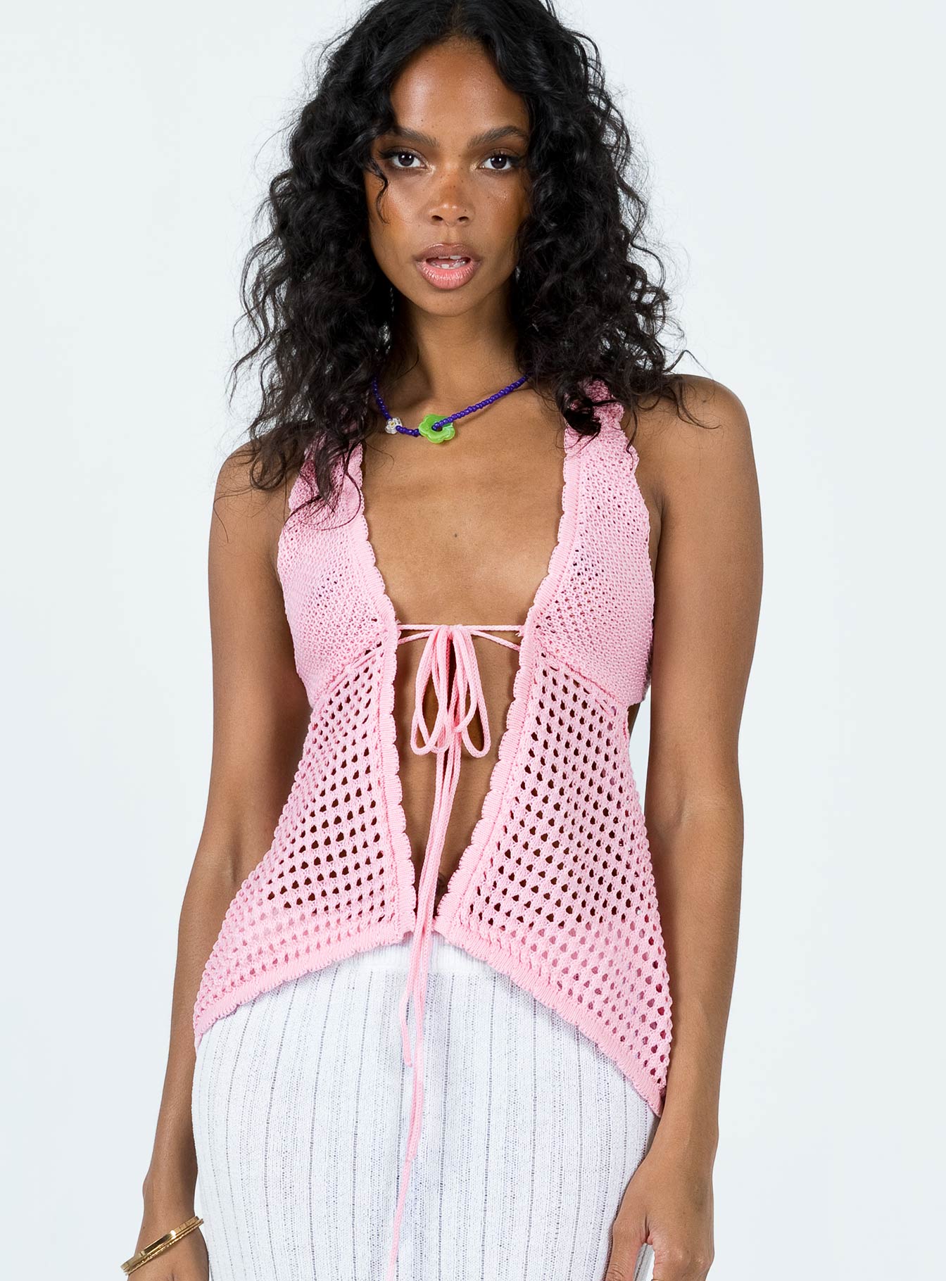 Adani Crochet Top Pink - Image 2