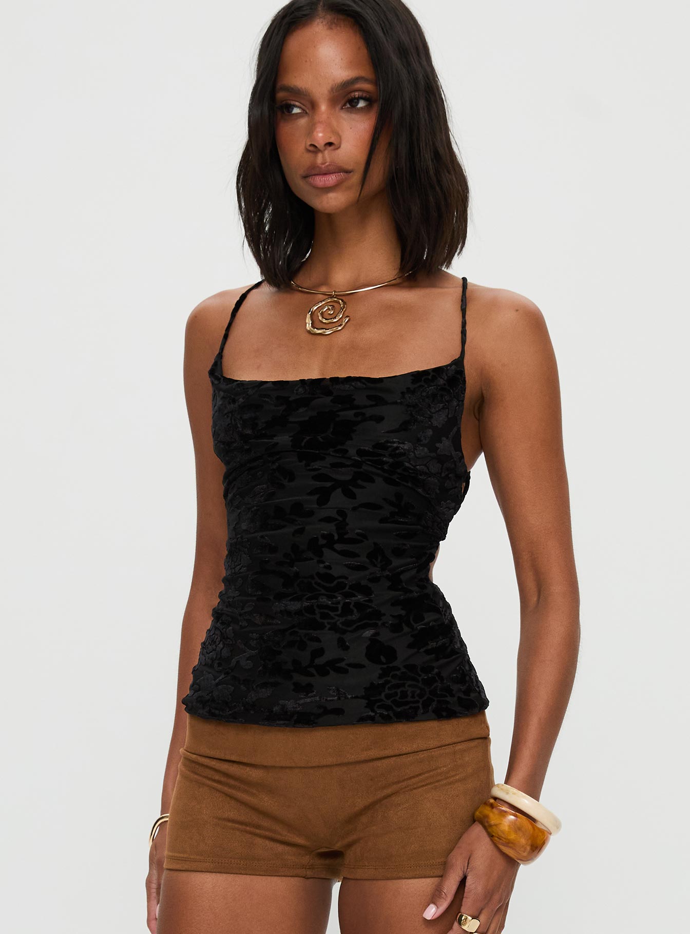 Celena Halter Top Black - Image 2