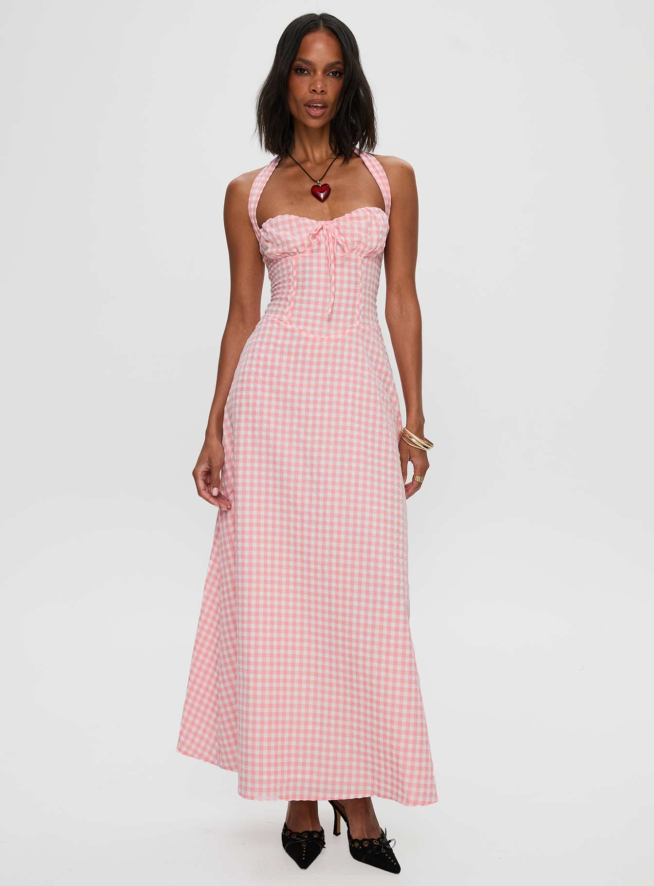 Lucky For You Halter Maxi Dress Multi - Image 2