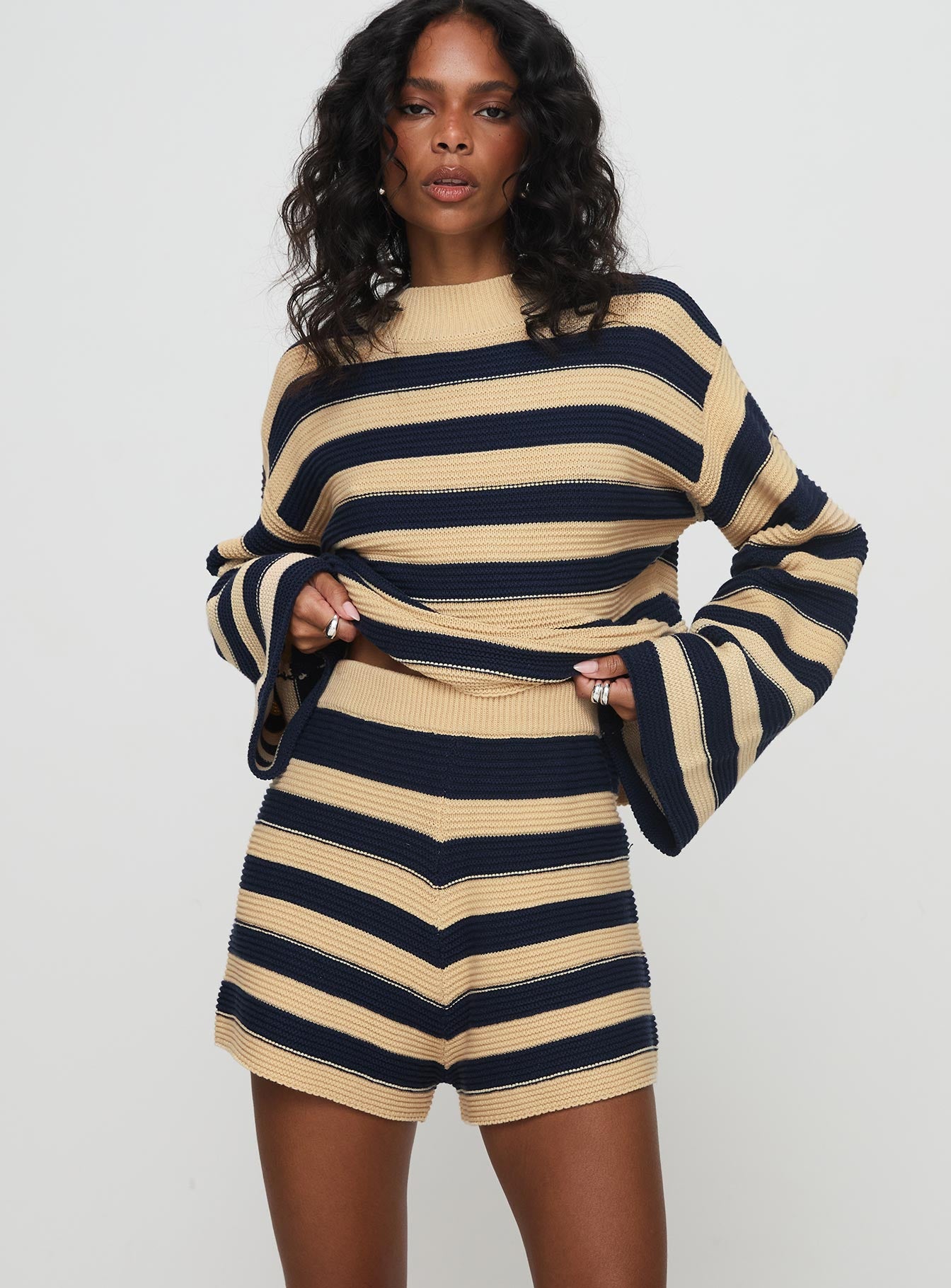 Cheyenne Set Navy / Cream Stripe - Image 2