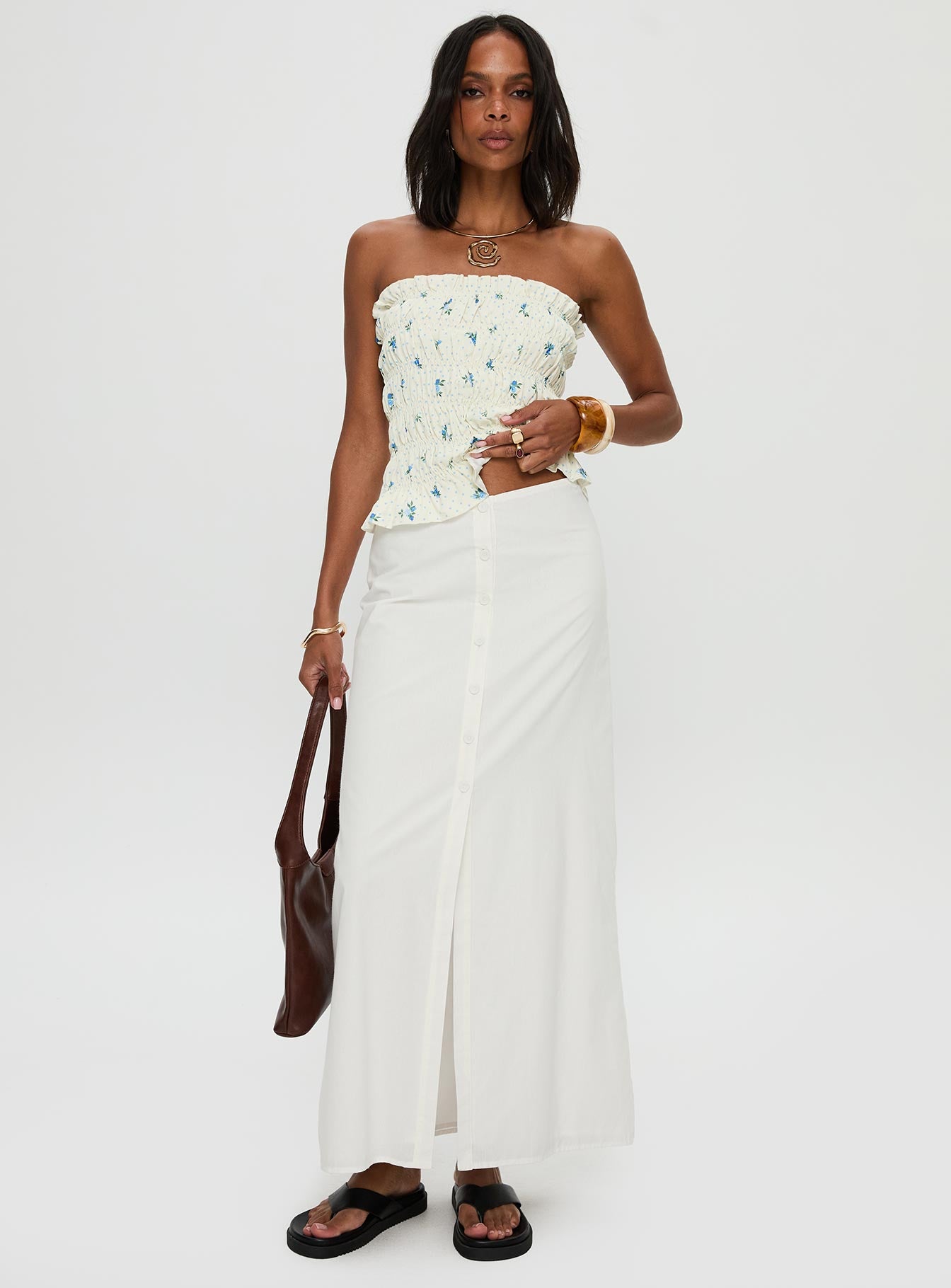 Jasmira Maxi Skirt White - Image 2